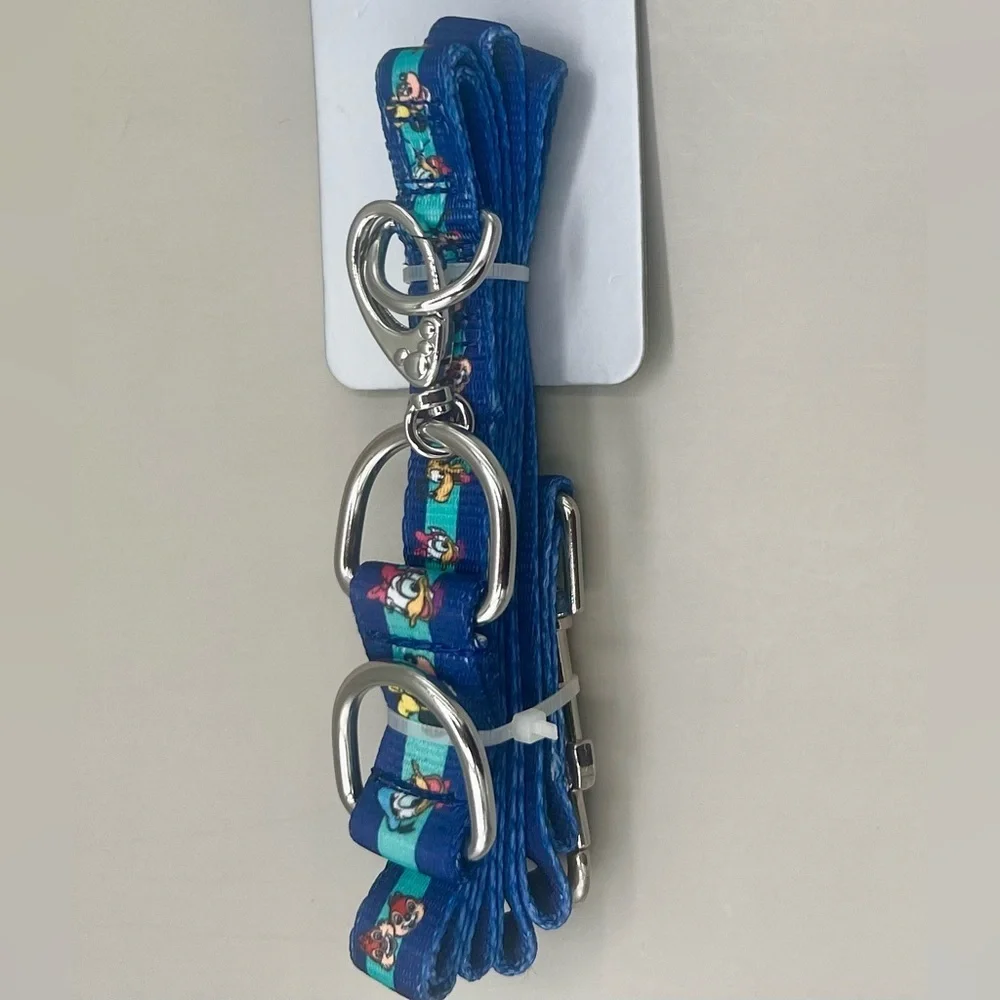 Disney Mickey & Friends Blue Pet Dog Leash XS/S 6 Ft Long NEW